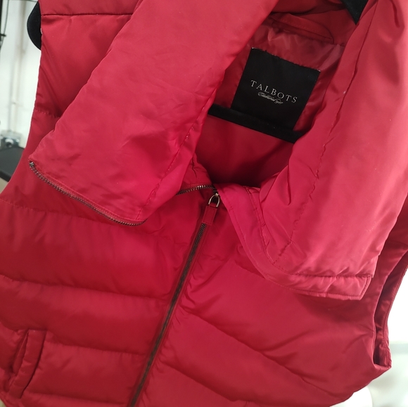 COPY - Talbot's Red Down Vest Medium - Picture 8 of 12